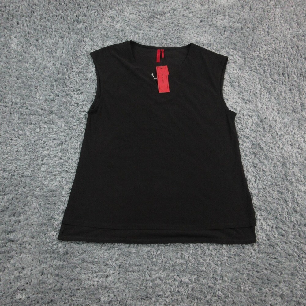 Love Scarlett Shirt Womens XL Black Knit Sleeveless Tank Top Lightweight NWT
